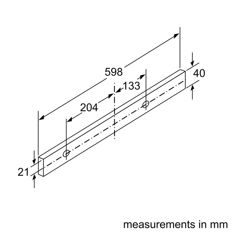 Bosch - 系列 2 伸縮抽油煙機 60 公分 銀色金屬 DFM063W56B