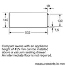 Siemens - iQ700 Built-in vacuum drawer 60 x 14 cm Black BV910E1B1