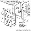 Bosch - Serie | 4 Built-under Double Oven Stainless Steel NBS533BS0B