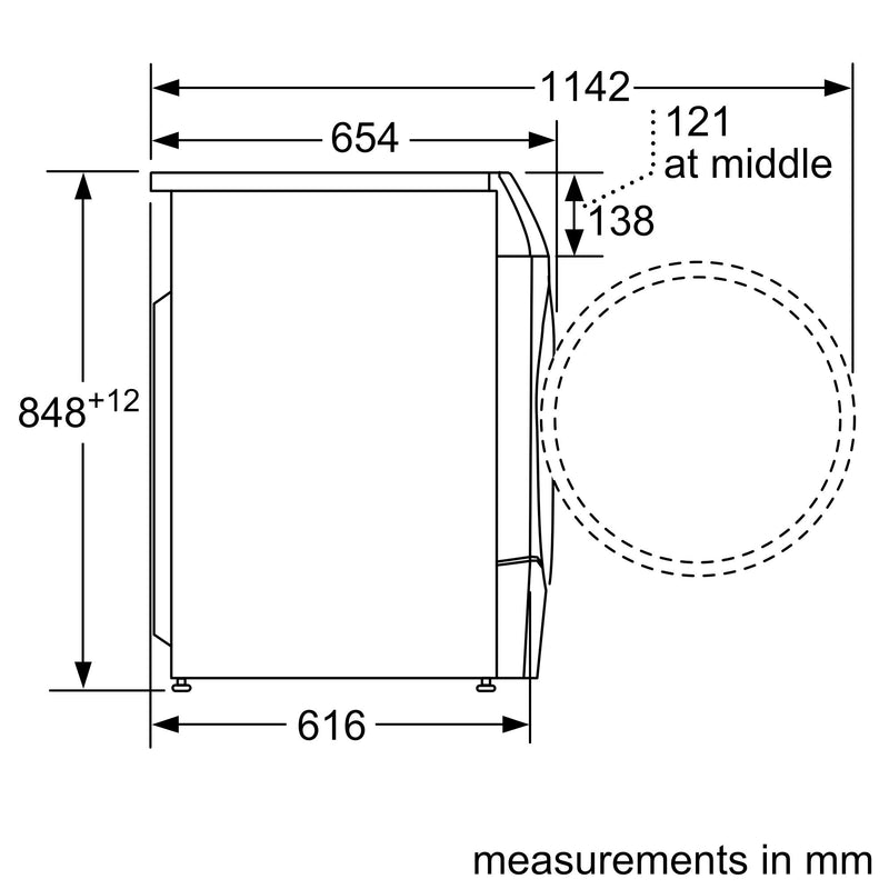 Bosch - Series 8 Washer dryer 10/6 kg 1400 rpm WDU8H541GB