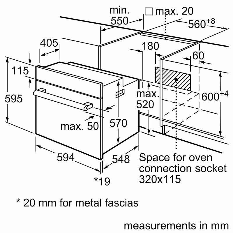 博世-系列| 2 內建烤箱 60 x 60 cm 黑色 HHF113BA0B