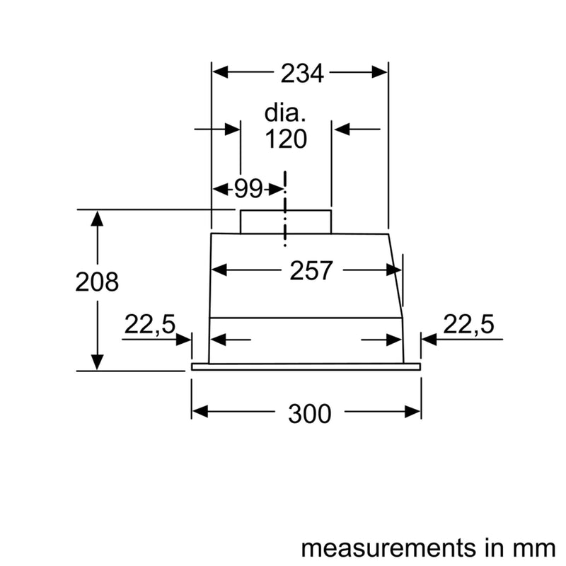 博世 - 系列 2 頂蓋抽油煙機 53 公分 無菸煤色 DLN53AA70B