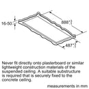 博世-系列| 6 吸頂式抽油煙機 90 公分不銹鋼 DRC97AQ50B