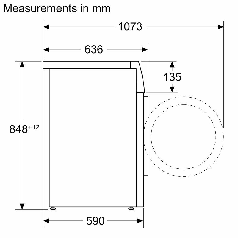 Bosch - 系列 6 洗衣機，前置式 9 公斤 1400 轉 WGG244F9GB