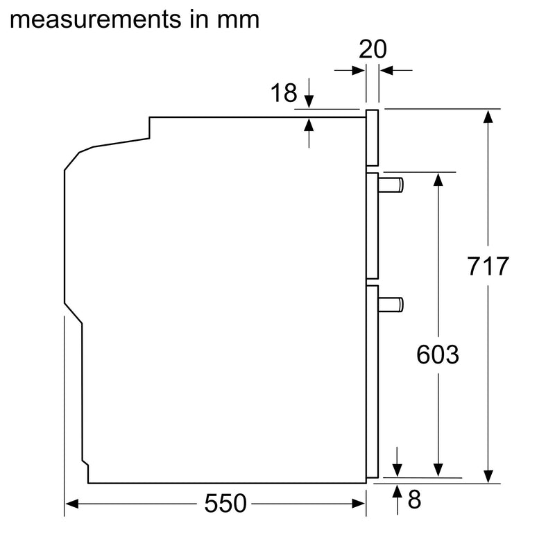 博世-系列| 4 內建雙層烤箱 不鏽鋼 NBS533BS0B