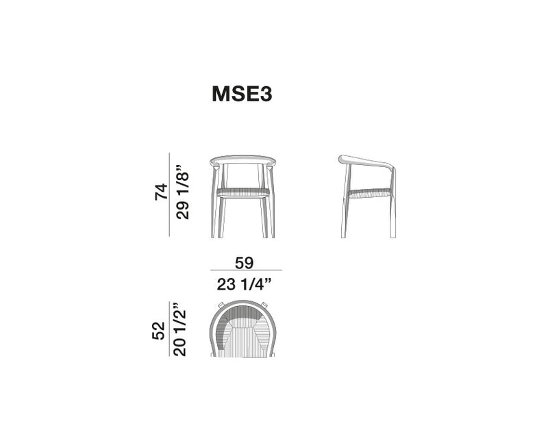 Molteni & C MHC.3 Miss Chair