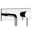 Gessi Via Tortona 44823+38497 Basin Mixer + Recessed Part