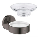 Grohe Essentials 肥皂盒，附鍍鉻支架