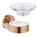 Grohe Essentials 肥皂盒，附鍍鉻支架