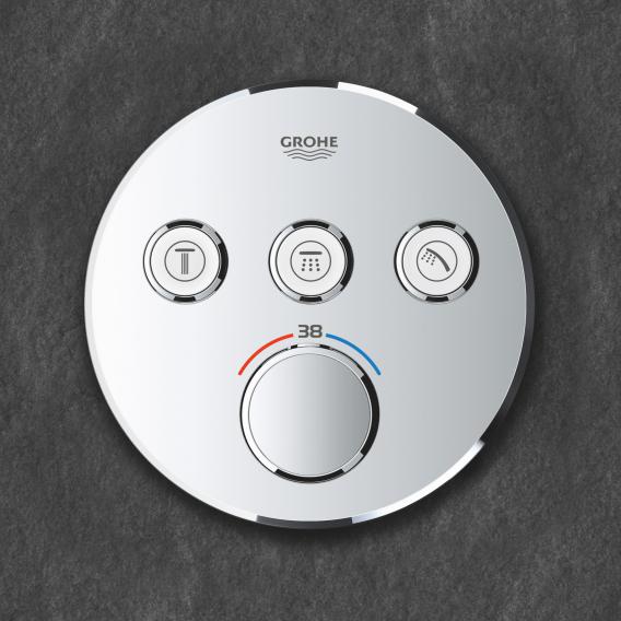 Grohe Grohtherm SmartControl thermostat with 3 shut-off valves chrome