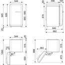 SMEG 獨立式冰箱 95x57cm FAB10LBL5