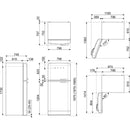 SMEG 冰箱冰櫃 192x80cm FAB50LBL5