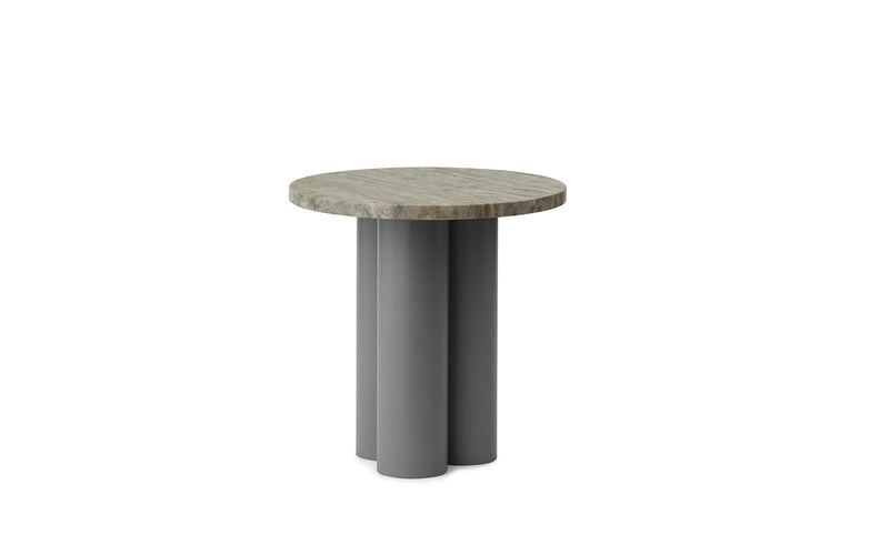 Dit Table Grey Travertine Silver