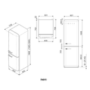 Smeg Free-Standing Fridge-Freezer 197x60cm FAB32LPG5UK