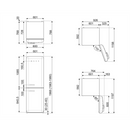 SMEG 冰箱冰櫃 197x60cm FAB32RBL5UK