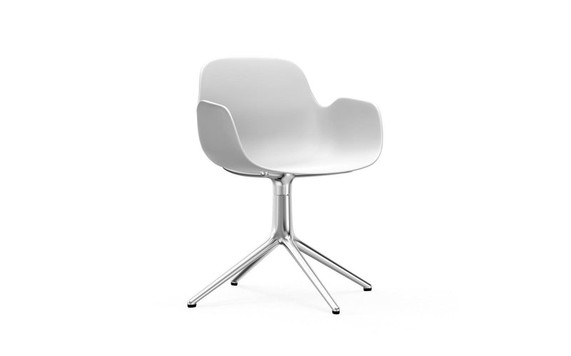 Form 扶手椅旋轉 4L 鋁製白色
