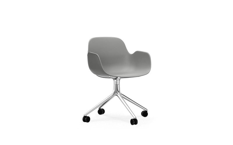Form 扶手椅 4W 旋轉 鋁/灰色