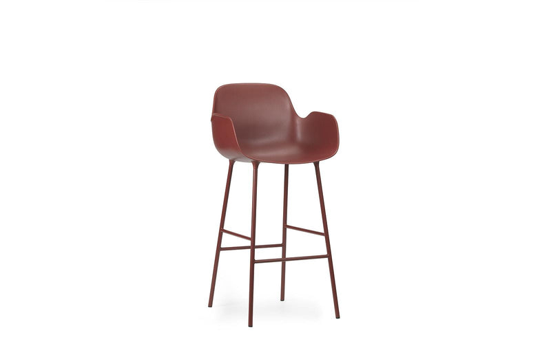 Form Bar 扶手椅 65 公分鋼紅色