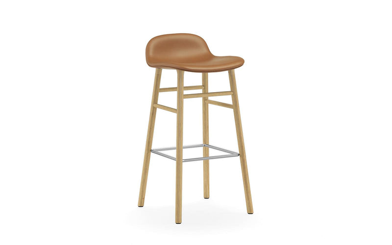 Form Barstool 75 cm Full Upholstery Oak Ultra Leather