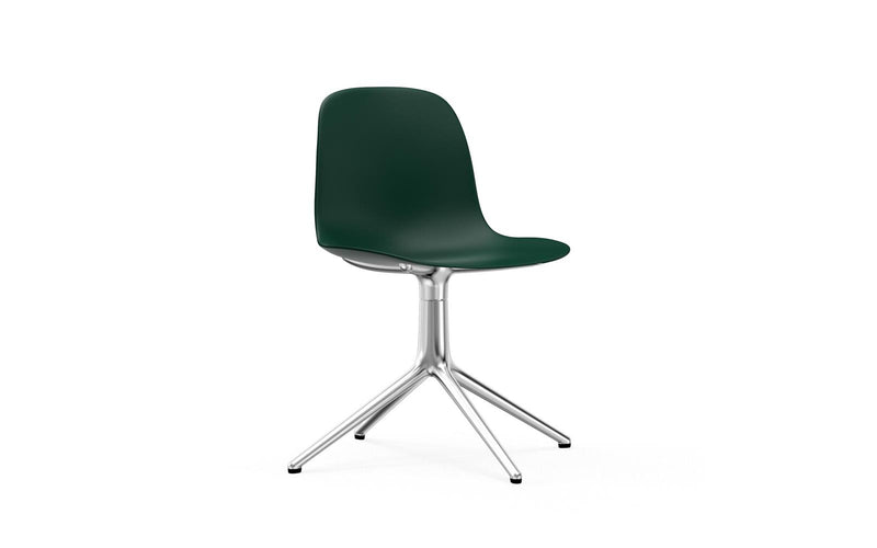 Form Chair Swivel 4L Alu Green