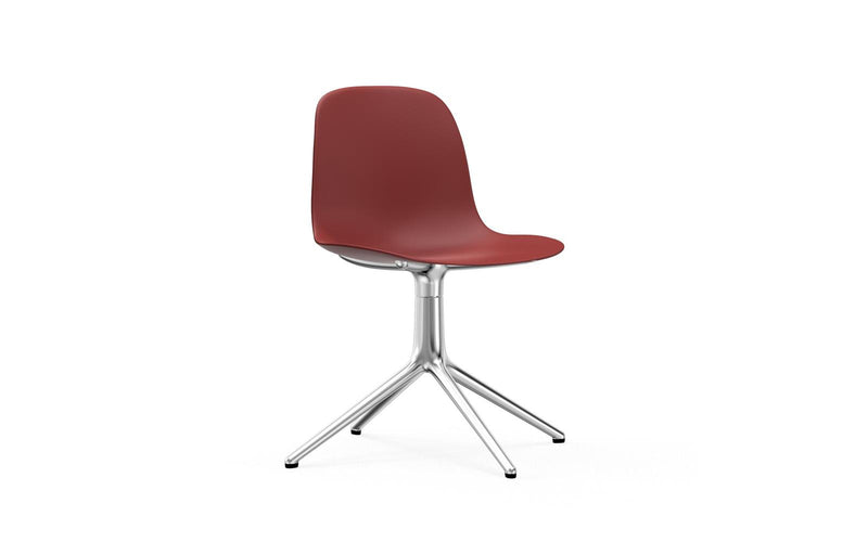 Form Chair Swivel 4L Alu Red
