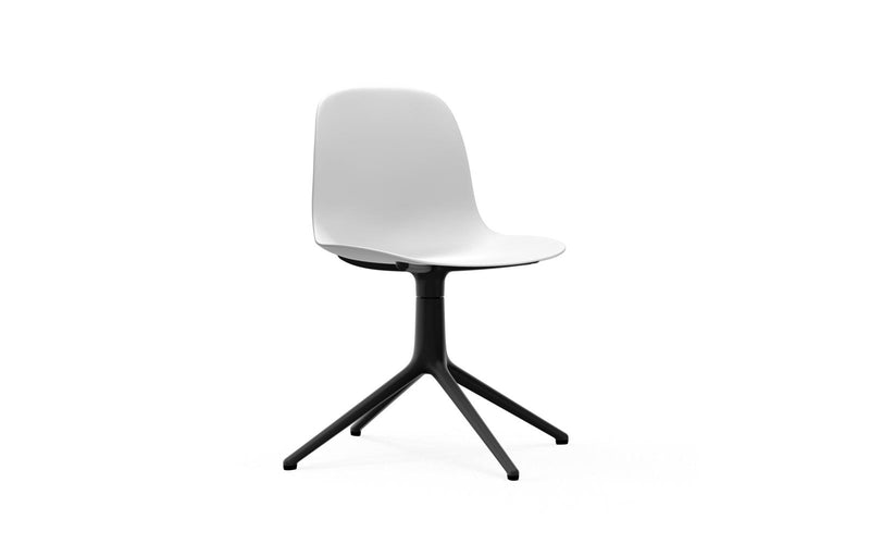 Form Chair Swivel 4L Black Alu White