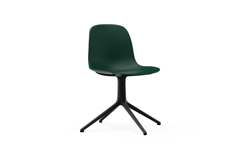 Form Chair Swivel 4L Black Alu Green