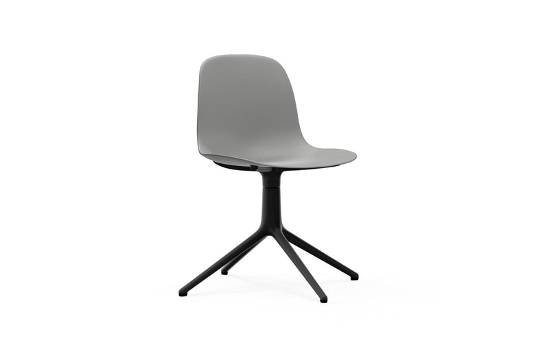 Form Chair Swivel 4L Black Alu Grey