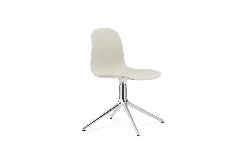 Form Chair Swivel 4L Full Upholstery Aluminum Main Line flax