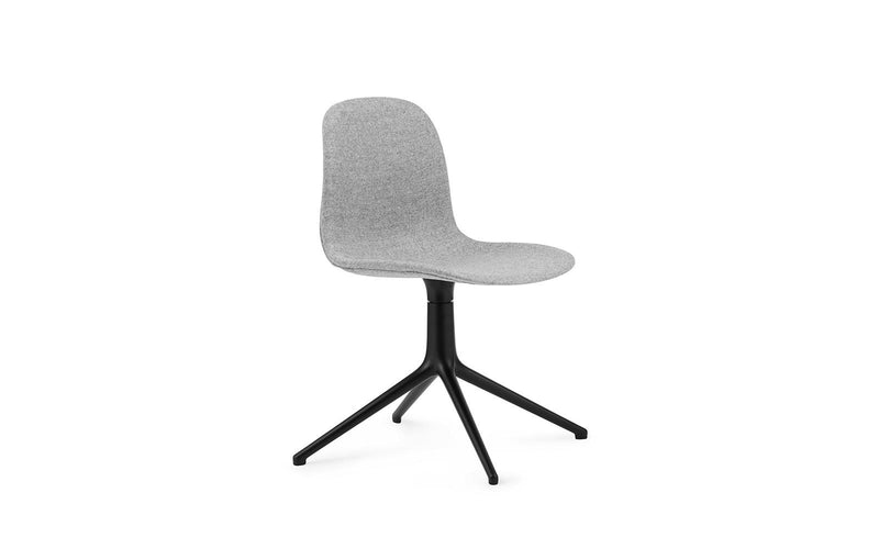 Form Chair Swivel 4L Full Upholstery Black Aluminum Synergy