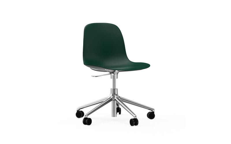 Form Chair Swivel 5W Gaslift Alu Green