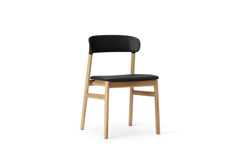 Herit Chair Upholstery Oak Spectrum Leather Black