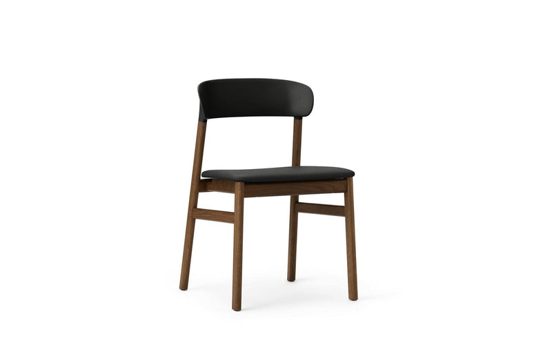 Herit Chair Upholstery Smoked Oak Spectrum Leather Black