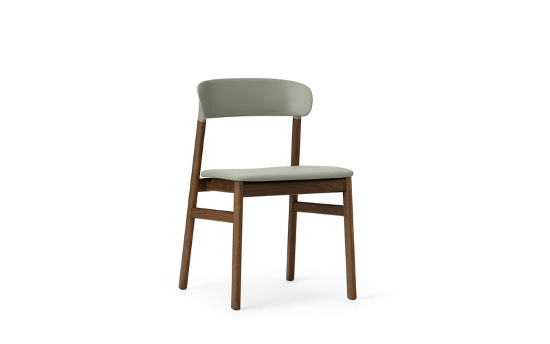 Herit Chair Upholstery Smoked Oak Spectrum Leather Dusty Green
