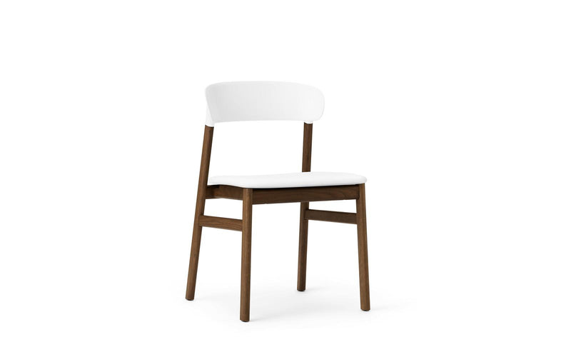 Herit Chair Upholstery Smoked Oak Spectrum Leather White