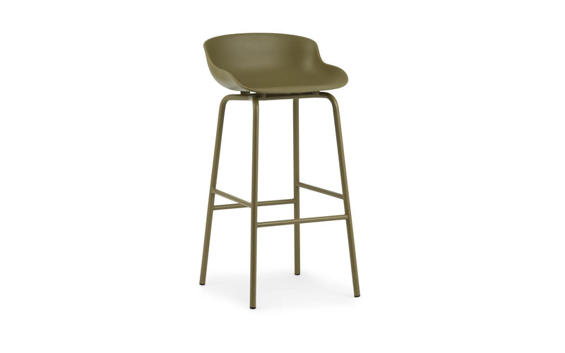 Hyg Barstool 75 cm Steel Olive