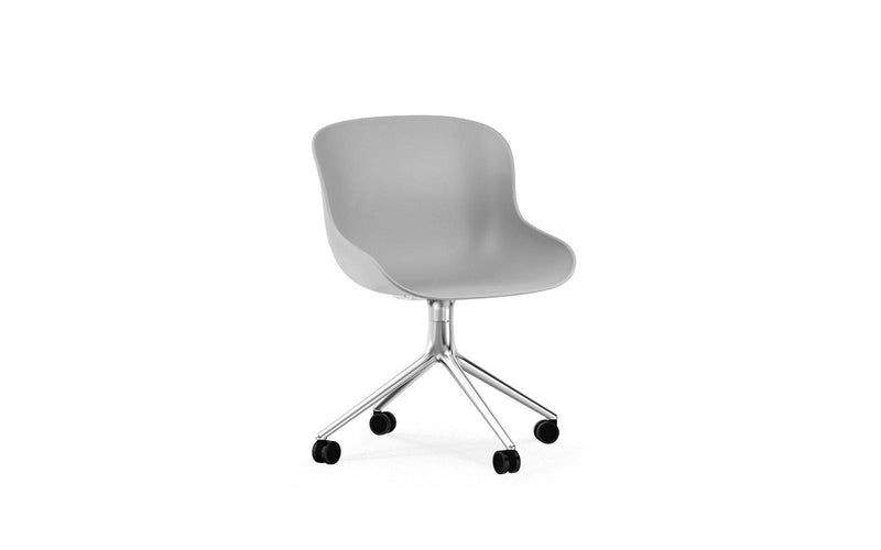 Hyg Chair Swivel 4W Aluminium/Grey