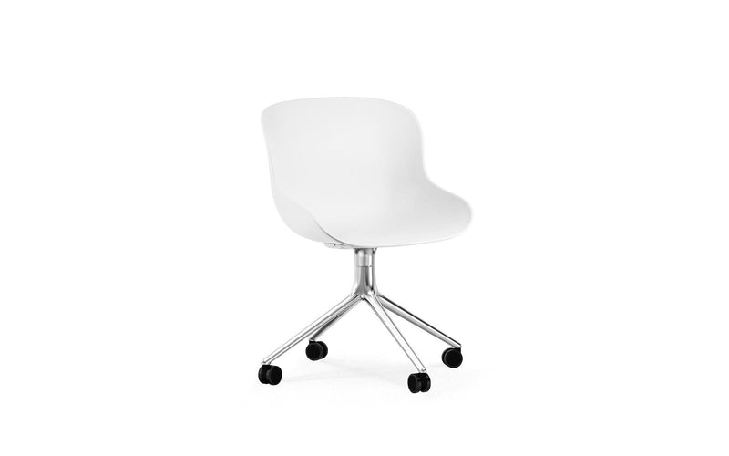 Hyg Chair Swivel 4W Aluminium/White