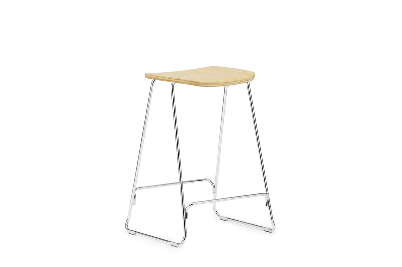 Just Barstool 65 cm Oak/Chrome