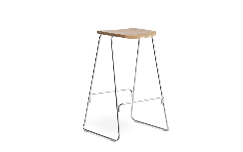 Just Barstool 75 cm Oak/Chrome