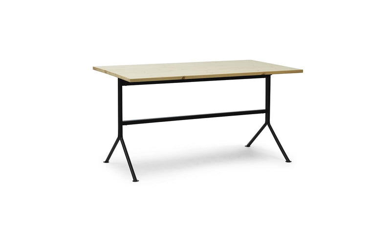 Kip Desk Black Steel Pine