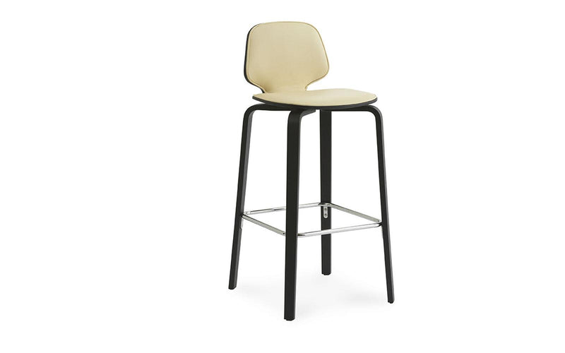 My Chair Barstool 75 cm Front Upholstery Black/Ultra Leather