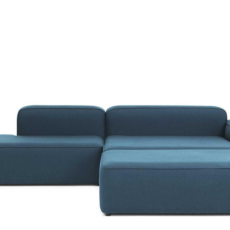Normann Copenhagen Rope Sofa Chaise Longue right with Pouf