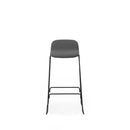 Normann Copenhagen Just Barstool w. back 75 Full Upholstery cm Black steel  Yoredale