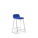 Normann Copenhagen Just Barstool w. back 65 Full Upholstery cm Chrome  Aquarius