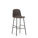 Normann Copenhagen Form Bar Chair 75 cm Full Uph Steel Ultra Leather