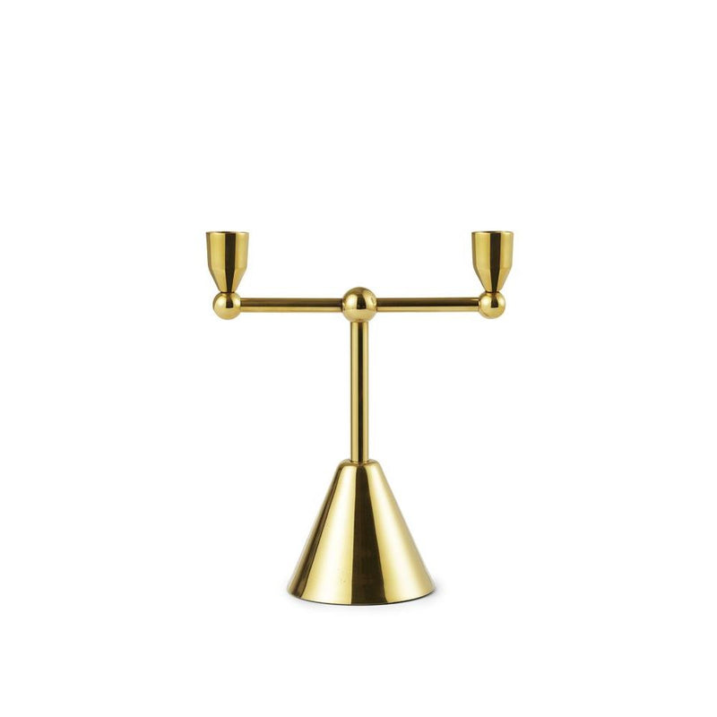 Normann Copenhagen Pirouette Candle Holder 2 Brass