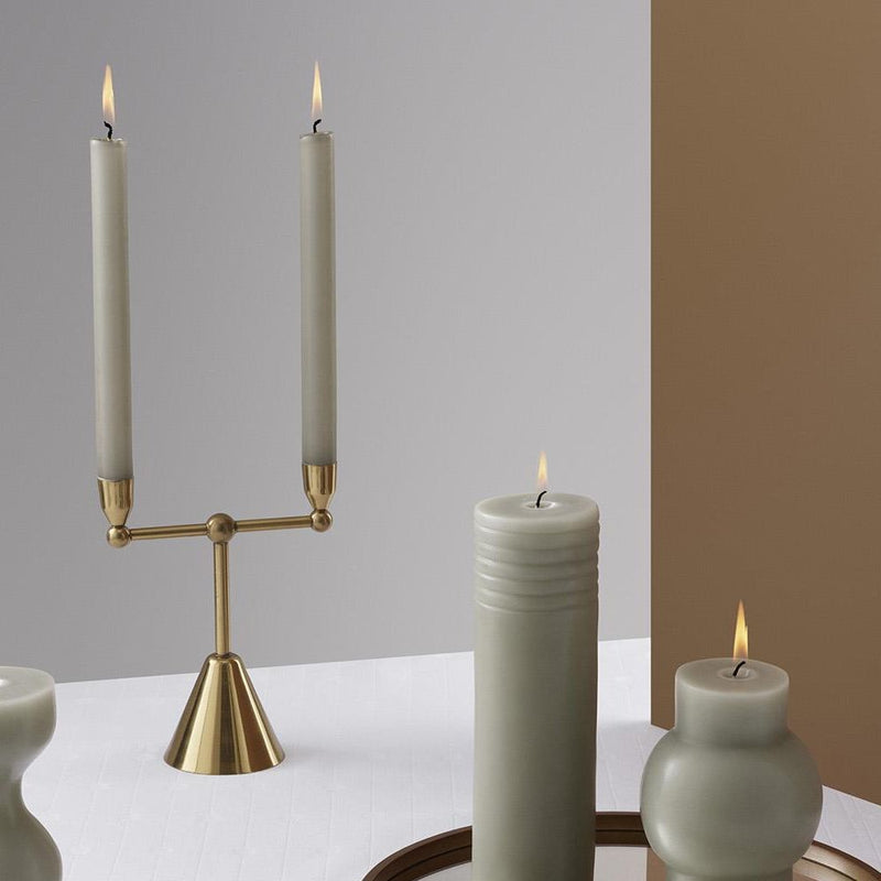 Normann Copenhagen Pirouette Candle Holder 2 Brass