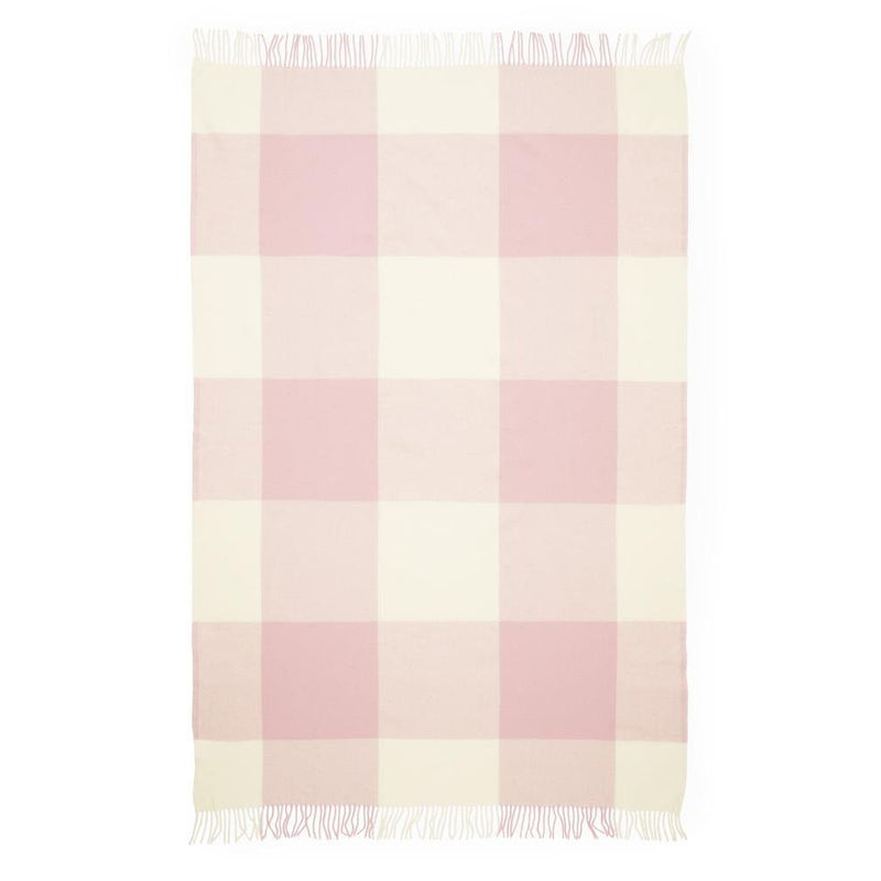 Normann Copenhagen Throw Blanket Mega Check Candyfloss Rose