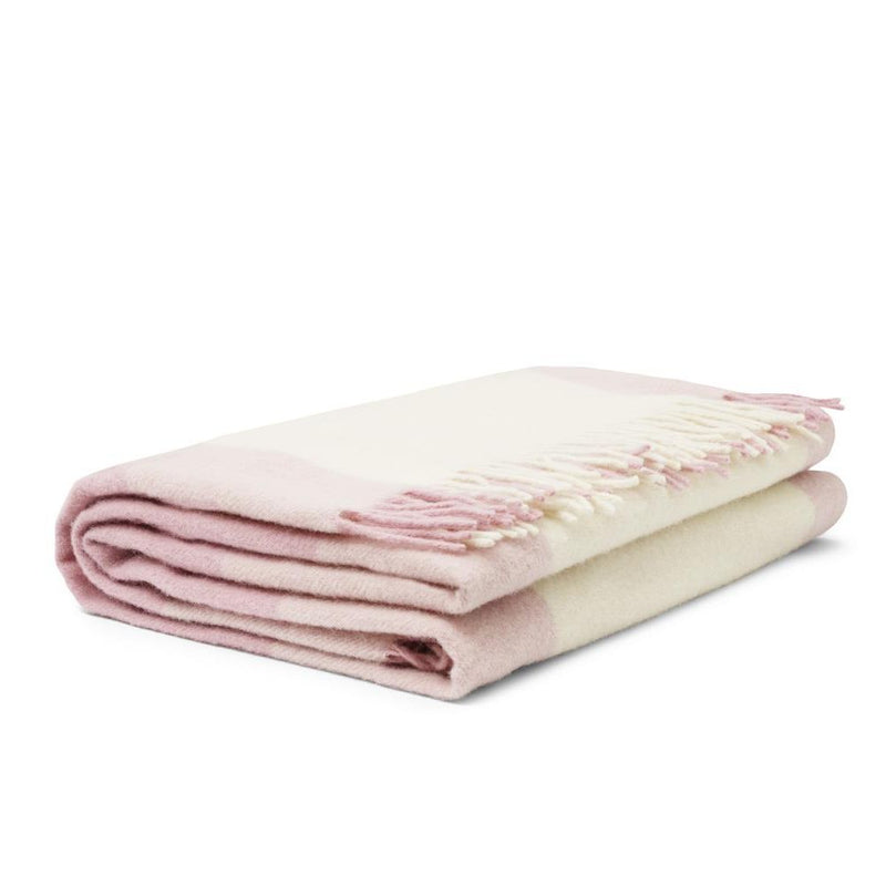 Normann Copenhagen Throw Blanket Mega Check Candyfloss Rose